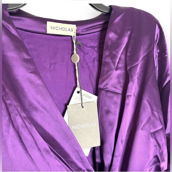 NICHOLAS Alezia twist-front cutout satin dress - Picture 5 of 10